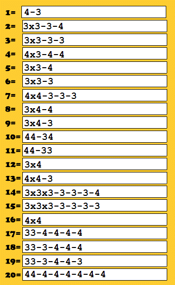 Broken Calculator (3,4)