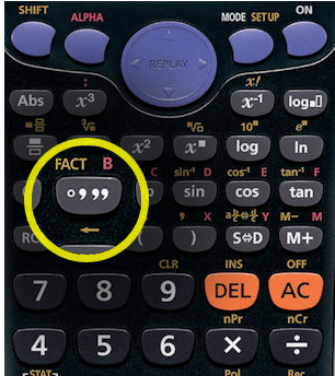 Calculator time button