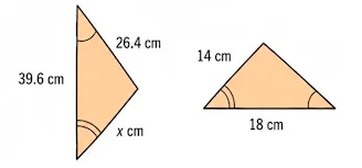 Two triangles