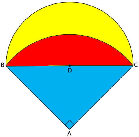 Two segments and a triangle