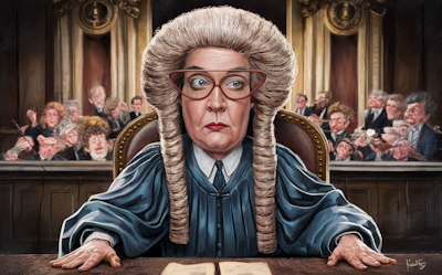 The judge's wig