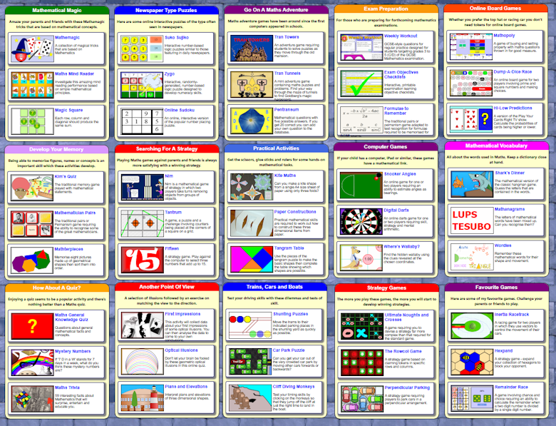 Holiday Maths Activities