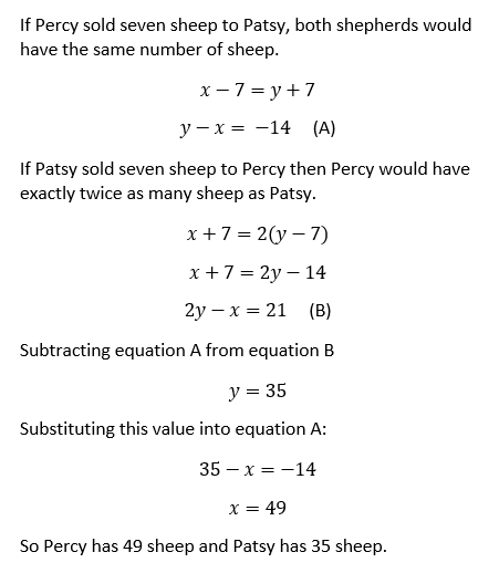 Sheep Puzzle Solution