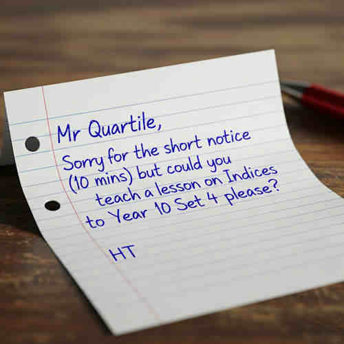 Hand written note