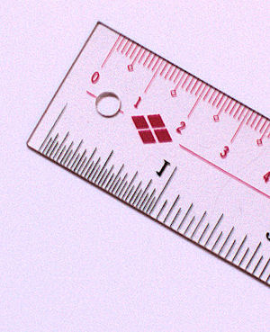 life size inches measuring ruler