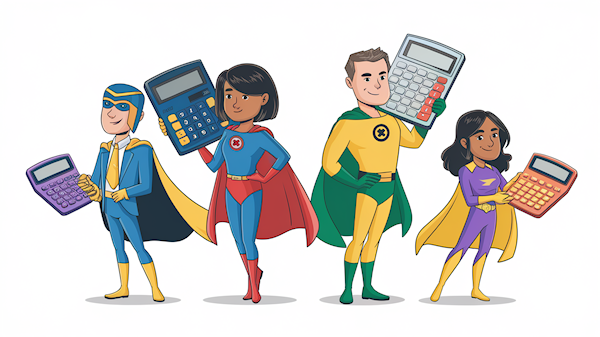 The Four Calculating Super Heroes