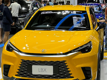 Photograph of a car at the Bangkok Motor Show 2024