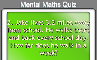 Mental Maths Quiz