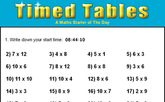 Timed Tables