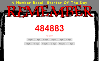 Number Recall