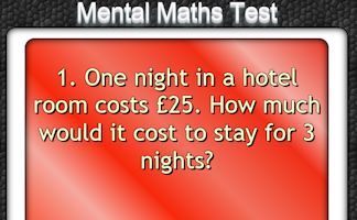 Mental Maths Test