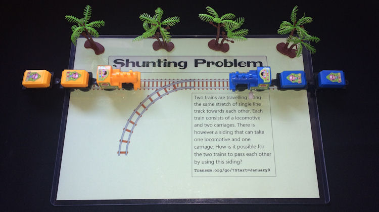 Toy Trains Shunting Problem