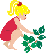 Girl Planting