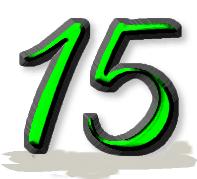 The number fifteen