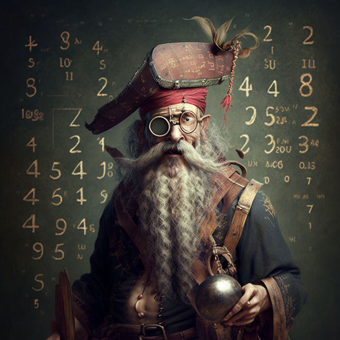 A wacky pirate who loves mathematics