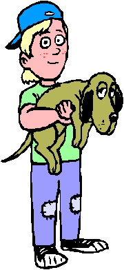 Boy with dog