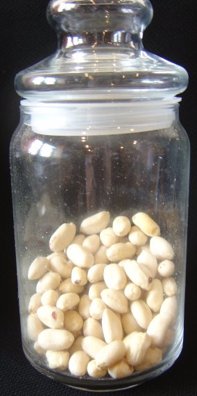 Jar of peanuts